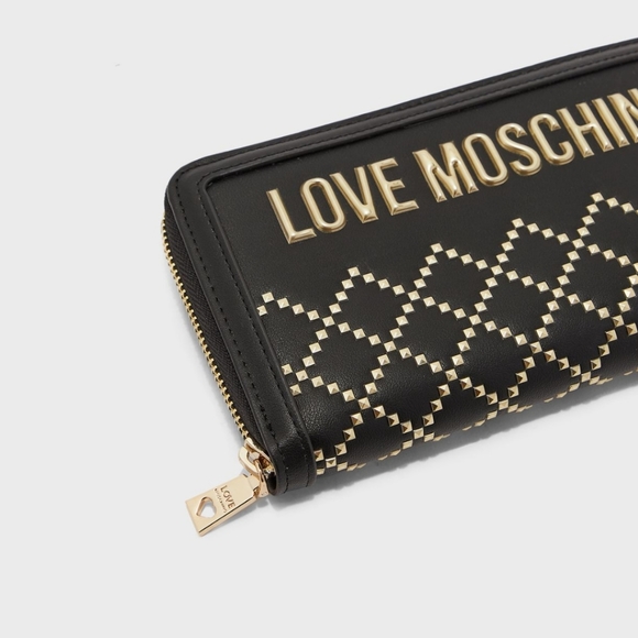 ❤️NWT Love Moschino Woven Wallet with Studs❤️ - Picture 4 of 10